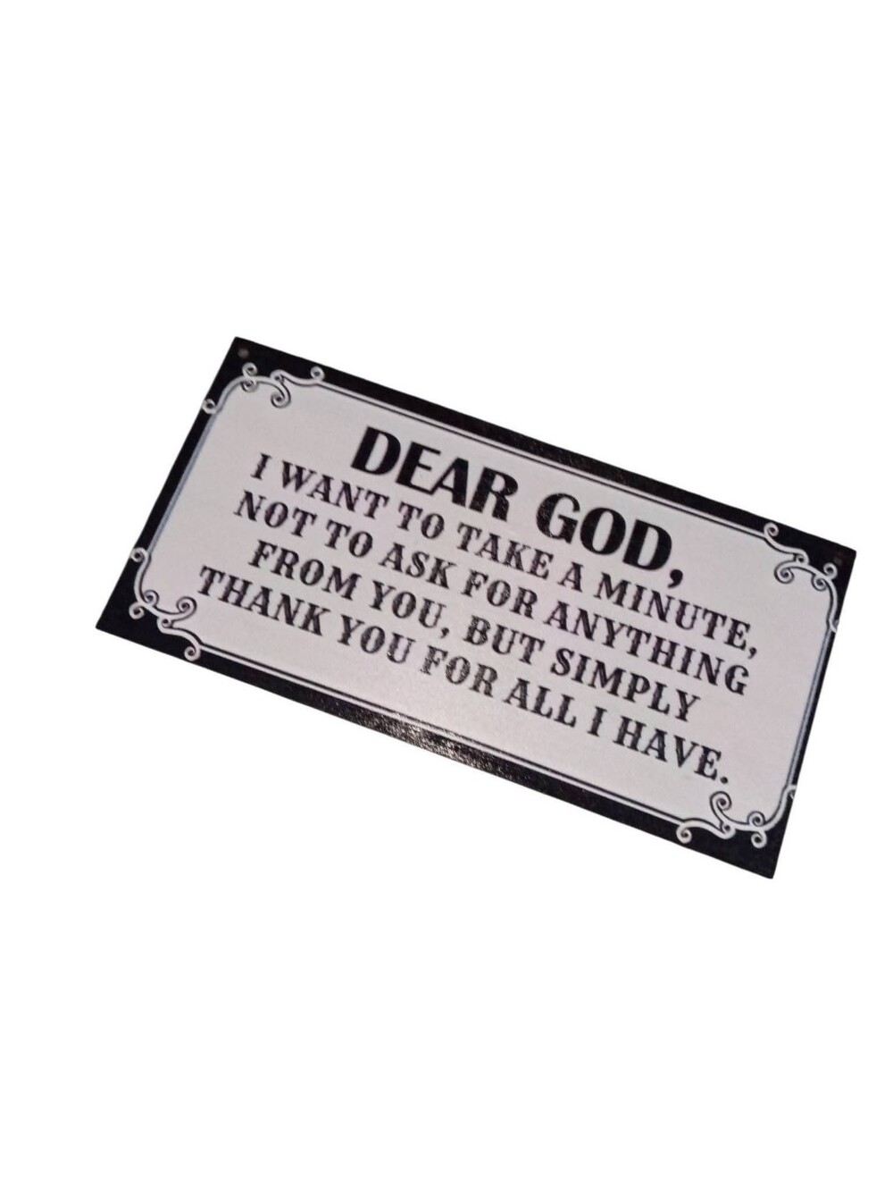 🆕 New Dear God Thank You Wooden Sign Wall Decor